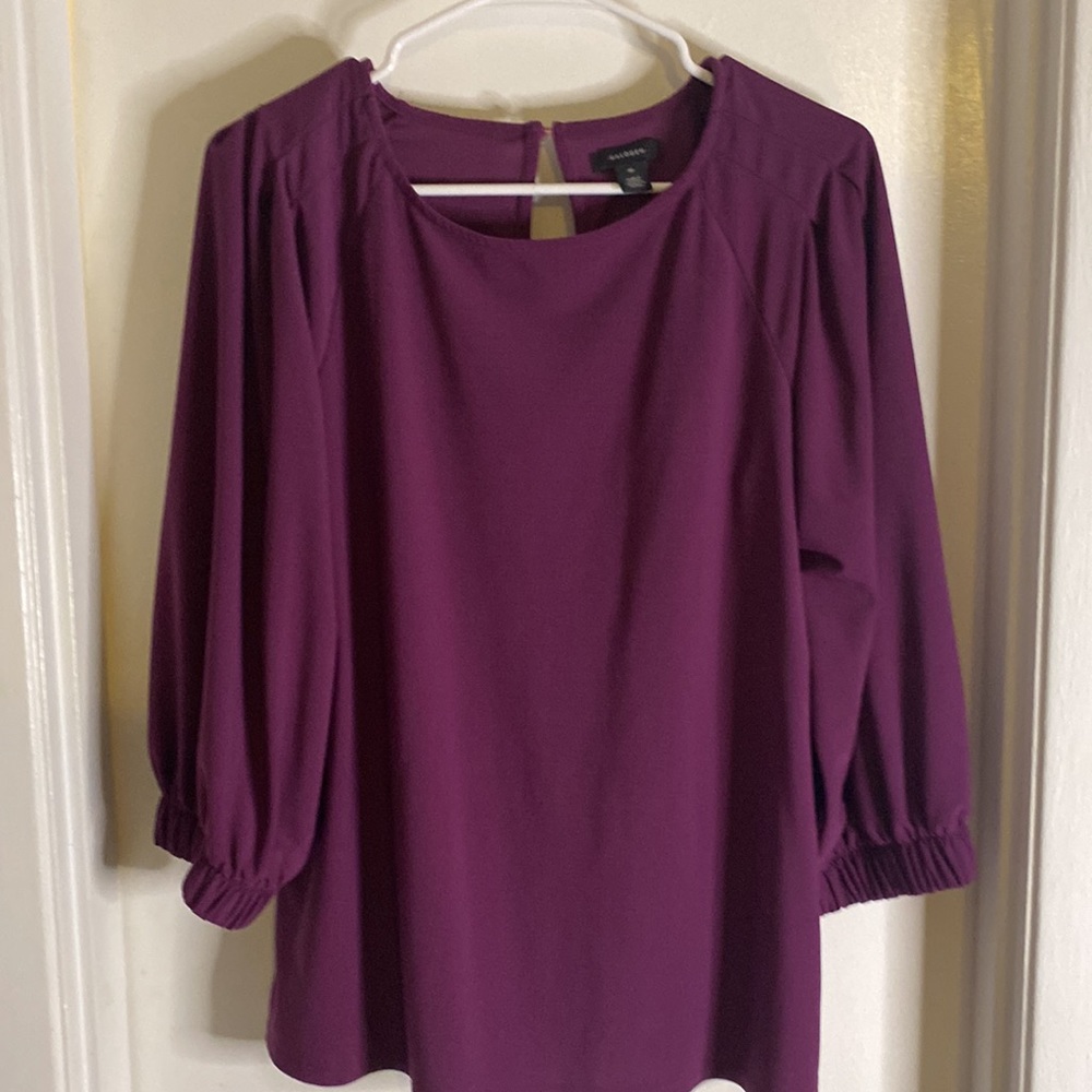 Purple three-quarter shirt by halogen